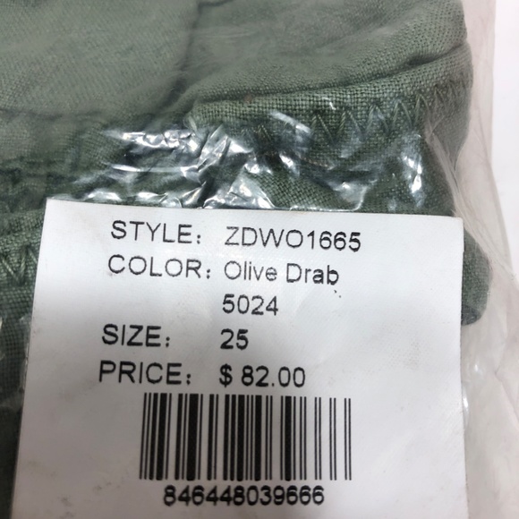 Z BRAND LONG LINEN CARGO CROPPED PANTS NWT SIZE 25 - Picture 3 of 13